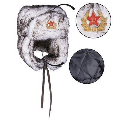Czapka z futrem „SHAPKA” BIAŁA