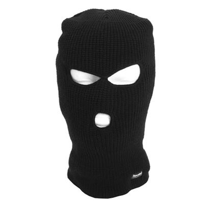 Czapka z dzianiny Thinsulate™ 3 otwory CZARNA