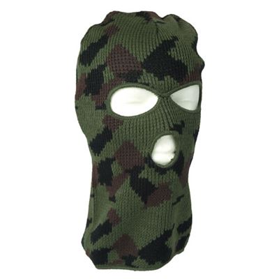Kask BALACLAVA dzianinowy z 3 otworami WOODLAND
