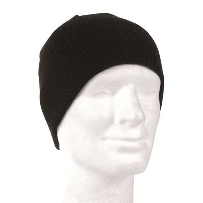 Czapka BEANIE dzianinowa POLYACRYL CZARNA