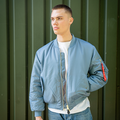 Kurtka lotnicza US MA1 BOMBER Vintage denim JASNONIEBIESKA FOSTEX 1214011-VD 8