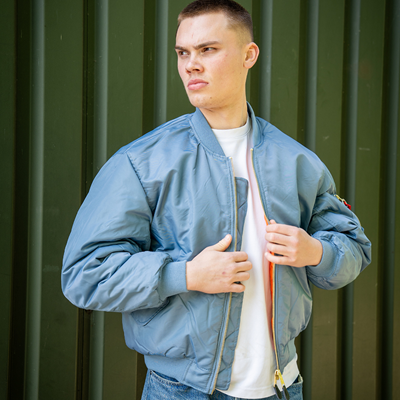 Kurtka lotnicza US MA1 BOMBER Vintage denim JASNONIEBIESKA FOSTEX 1214011-VD 6