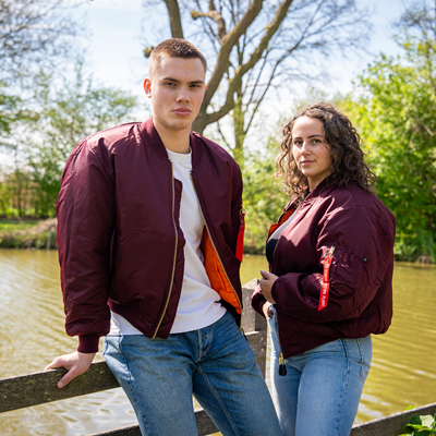 Kurtka lotnicza US MA1 BOMBER MAROON – FIOLETOWA FOSTEX 1214011-M 4