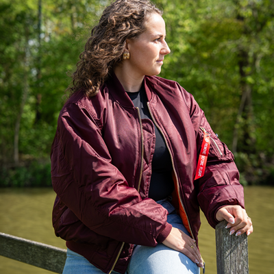 Kurtka lotnicza US MA1 BOMBER MAROON – FIOLETOWA FOSTEX 1214011-M 3