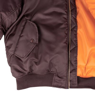 Kurtka lotnicza US MA1 BOMBER MAROON – FIOLETOWA FOSTEX 1214011-M 11