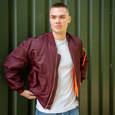 Kurtka lotnicza US MA1 BOMBER MAROON – FIOLETOWA FOSTEX 1214011-M 7