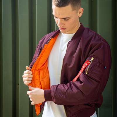 Kurtka lotnicza US MA1 BOMBER MAROON – FIOLETOWA FOSTEX 1214011-M 6