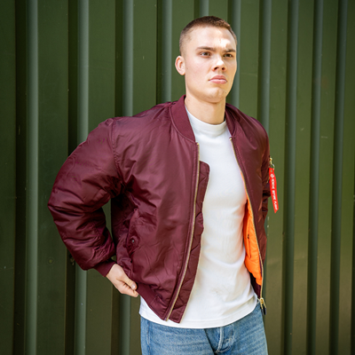 Kurtka lotnicza US MA1 BOMBER MAROON – FIOLETOWA FOSTEX 1214011-M 5
