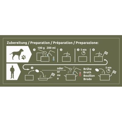 Porcja żywności FOOD-4DOX 2 porcje 200 g CONVAR™ Feldküche 121620 4