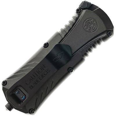 Nóż wyrzutowy MP COMPACT OTF z gładkim ostrzem BLACK
