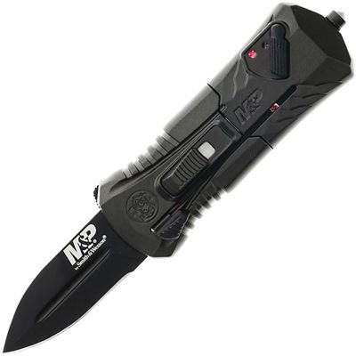 Nóż wyrzutowy MP COMPACT OTF z gładkim ostrzem BLACK