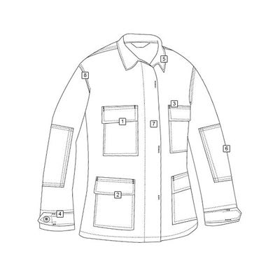 Bluza typu BDU N/C rip-stop WOODLAND