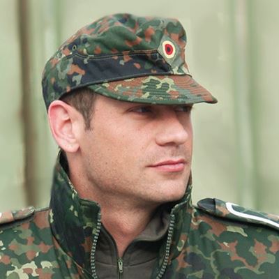 Czapka polowa BW Heer z daszkiem oryginalna FLECKTARN