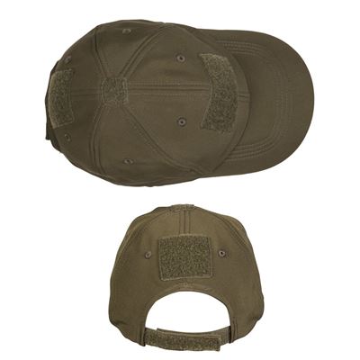 Czapka baseballowa ocieplana SOFTSHELL/FLEECE ZIELONA