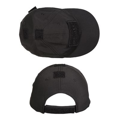 Czapka baseballowa ocieplana SOFTSHELL/FLEECE CZARNA