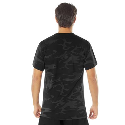 Koszulka o przedłużonej funkcjonalności Dry Moisture Wicking MIDNIGHT BLACK CAMO