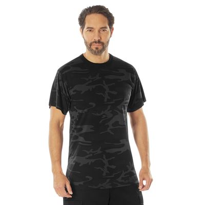 Koszulka o przedłużonej funkcjonalności Dry Moisture Wicking MIDNIGHT BLACK CAMO