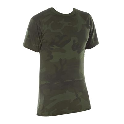 Rozszerzony funkcjonalny T-shirt Dry Moisture Wicking MIDNIGHT WOODLAND CAMO