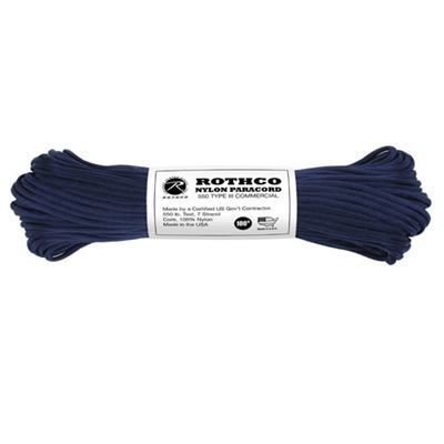 Sznurek PARACORD nylon 550LB ø 4 mm / 30 m CIEMNONIEBIESKI