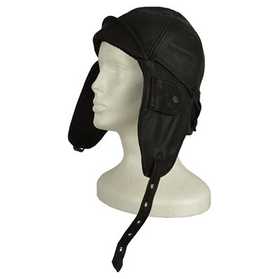 Kask skórzany lotniczy FLY CZARNY