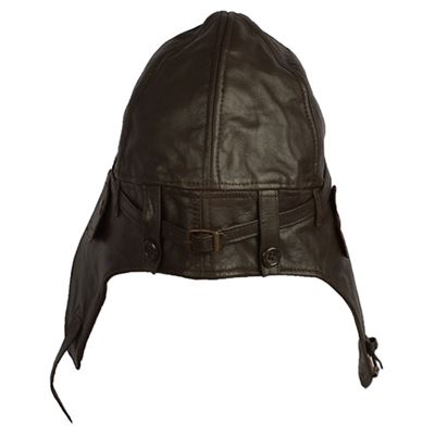 Kask skórzany lotniczy FLY BRĄZOWY