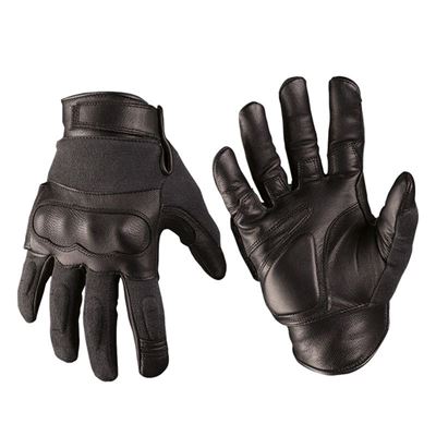 Rękawice TACTICAL skóra/aramid BLACK