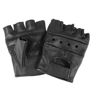 Rękawiczki bez palców BIKER BLACK