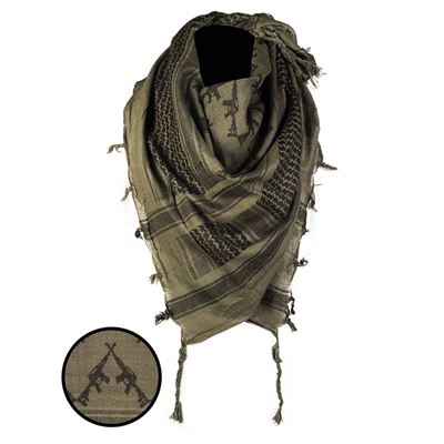 Szalik SHEMAGH POCKETS GREEN/BLACK