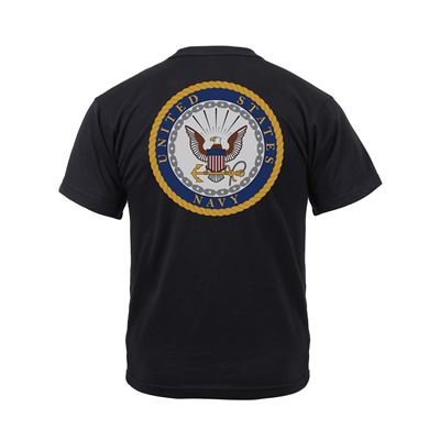 Koszulka US NAVY VETERAN z krótkim rękawem BLACK