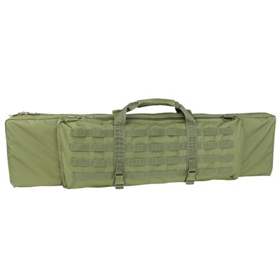 Torba na karabin 105 cm z 3 kieszeniami i paskiem ZIELONA