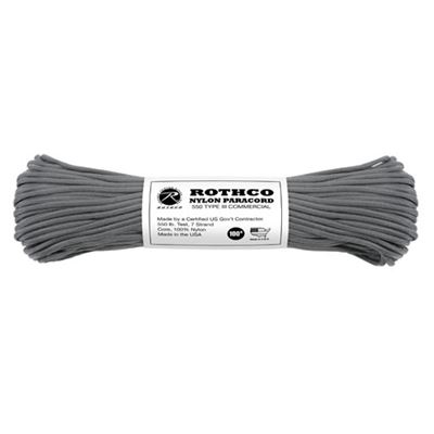 Sznurek PARACORD nylon 550LB ø 4 mm / 30 m SZARY