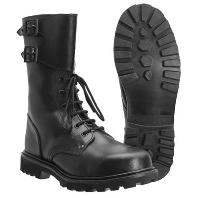 Francuskie buty bojowe COMBAT z klamrami BLACK