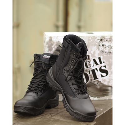 Buty TACTICAL z zamkiem błyskawicznym YKK CZARNE