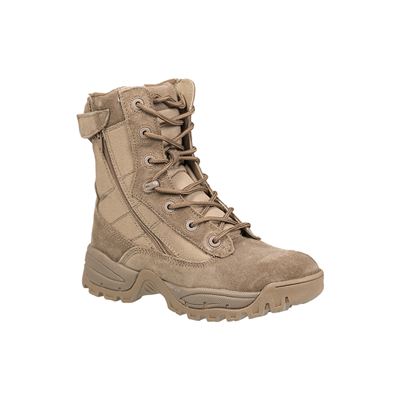 Buty TACTICAL z dwoma zamkami błyskawicznymi YKK COYOTE