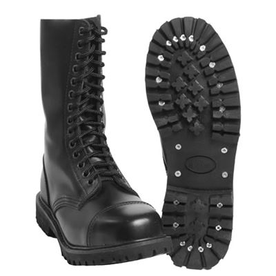 Buty INVADER high 14 eyelets BLACK
