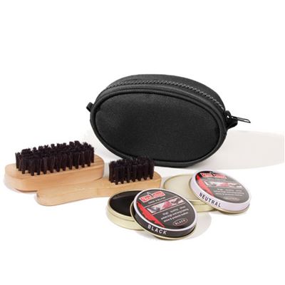 Środek do czyszczenia obuwia w etui z zamkiem błyskawicznym BLACK