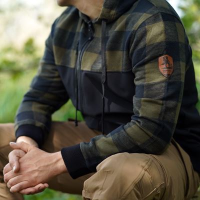 Bluza LUMBERSHELL ZIELONA/CZARNA