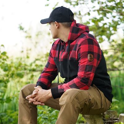 Bluza LUMBERSHELL CZERWONA/CZARNA