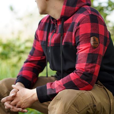 Bluza LUMBERSHELL CZERWONA/CZARNA