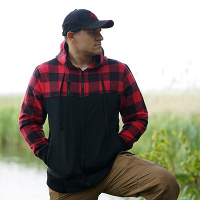 Bluza LUMBERSHELL CZERWONA/CZARNA