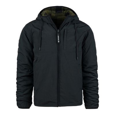 Kurtka dwustronna SHERPA SOFTSHELL BLACK/GREEN