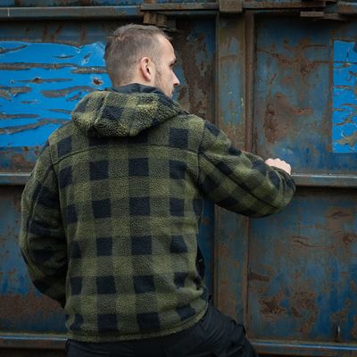 Kurtka dwustronna SHERPA SOFTSHELL BLACK/GREEN