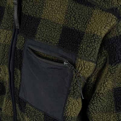 Kurtka dwustronna SHERPA SOFTSHELL BLACK/GREEN