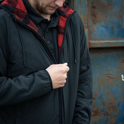Kurtka dwustronna SHERPA SOFTSHELL BLACK/RED