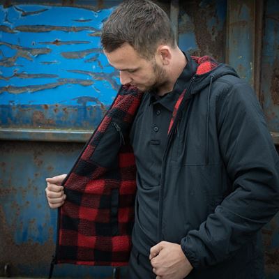 Kurtka dwustronna SHERPA SOFTSHELL BLACK/RED