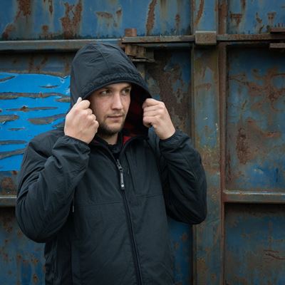 Kurtka dwustronna SHERPA SOFTSHELL BLACK/RED