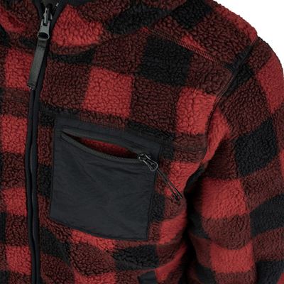 Kurtka dwustronna SHERPA SOFTSHELL BLACK/RED