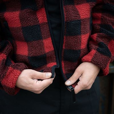Kurtka dwustronna SHERPA SOFTSHELL BLACK/RED