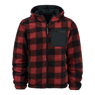 Kurtka dwustronna SHERPA SOFTSHELL BLACK/RED