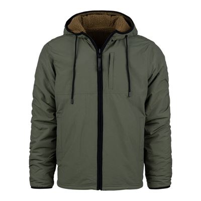 Kurtka dwustronna SHERPA SOFTSHELL COYOTE/GREEN